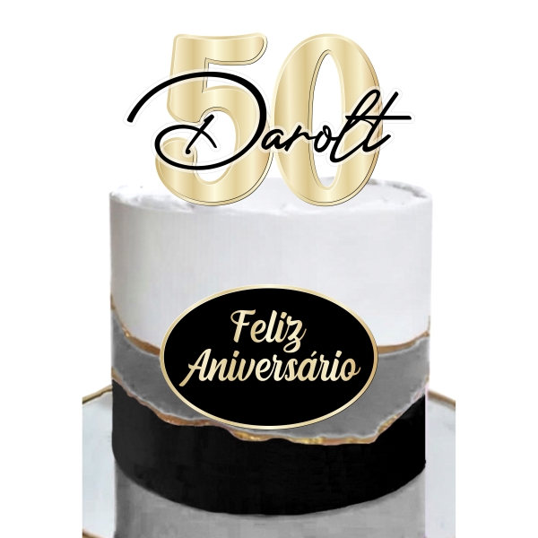 Arquivo digital topo de bolo - 50 anos (camadas) - Imagem 2