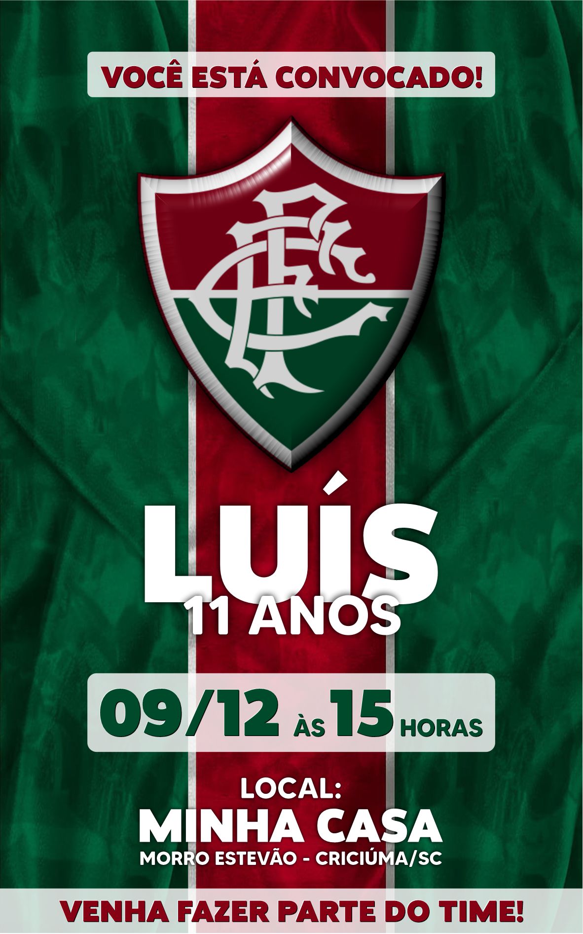 Convite digital - Fluminense - Imagem 2