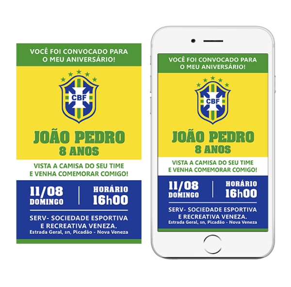 Convite digital - Futebol Brasil CBF