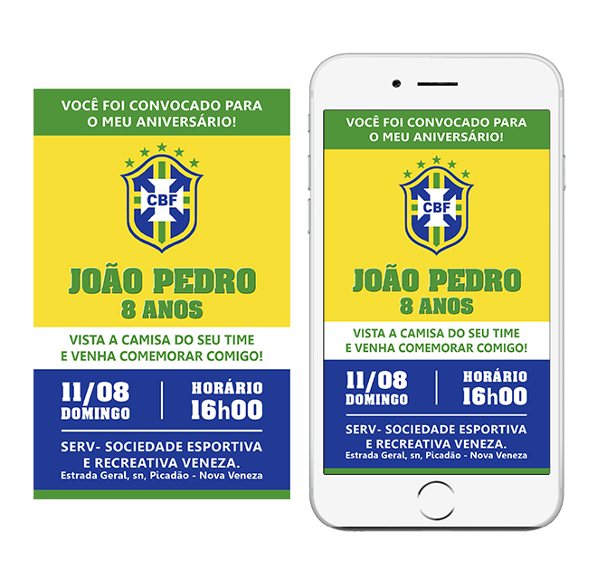Convite digital - Futebol Brasil CBF