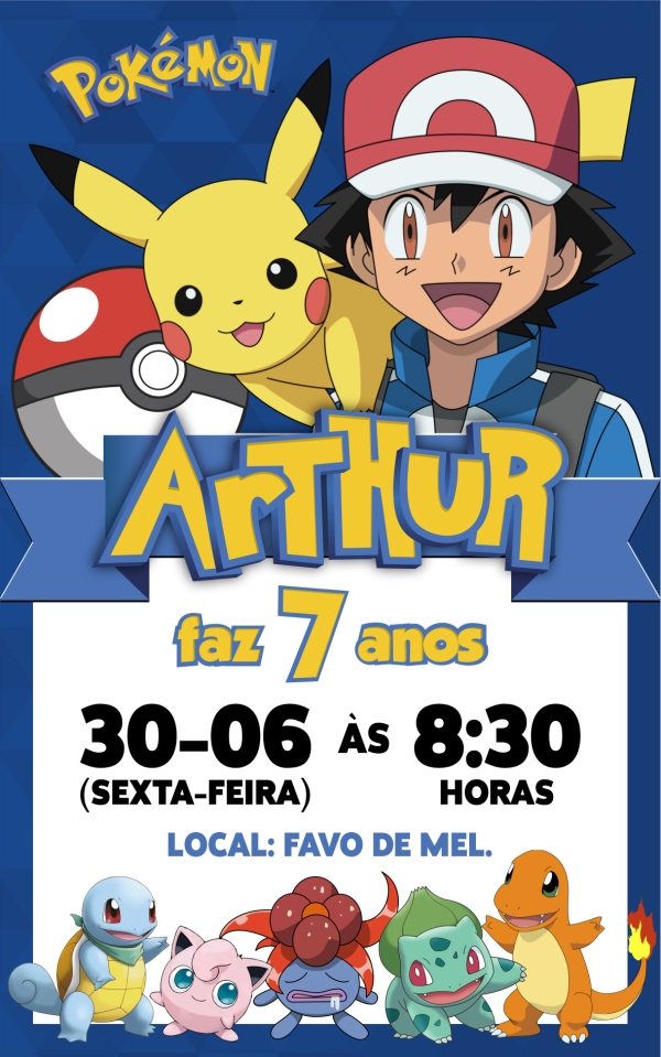 Convite digital - Pokémon - Imagem 2