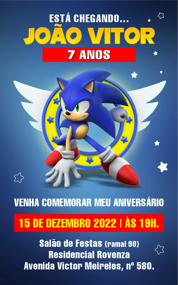 Convite digital - Sonic - Imagem 2