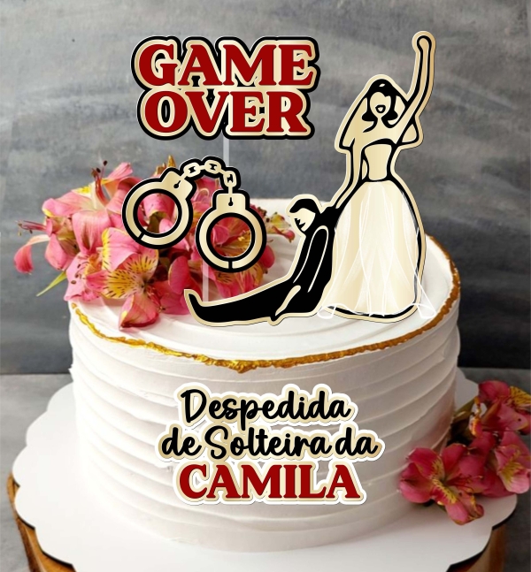 Arquivo digital Topo de bolo - Despedida de solteira (camadas)