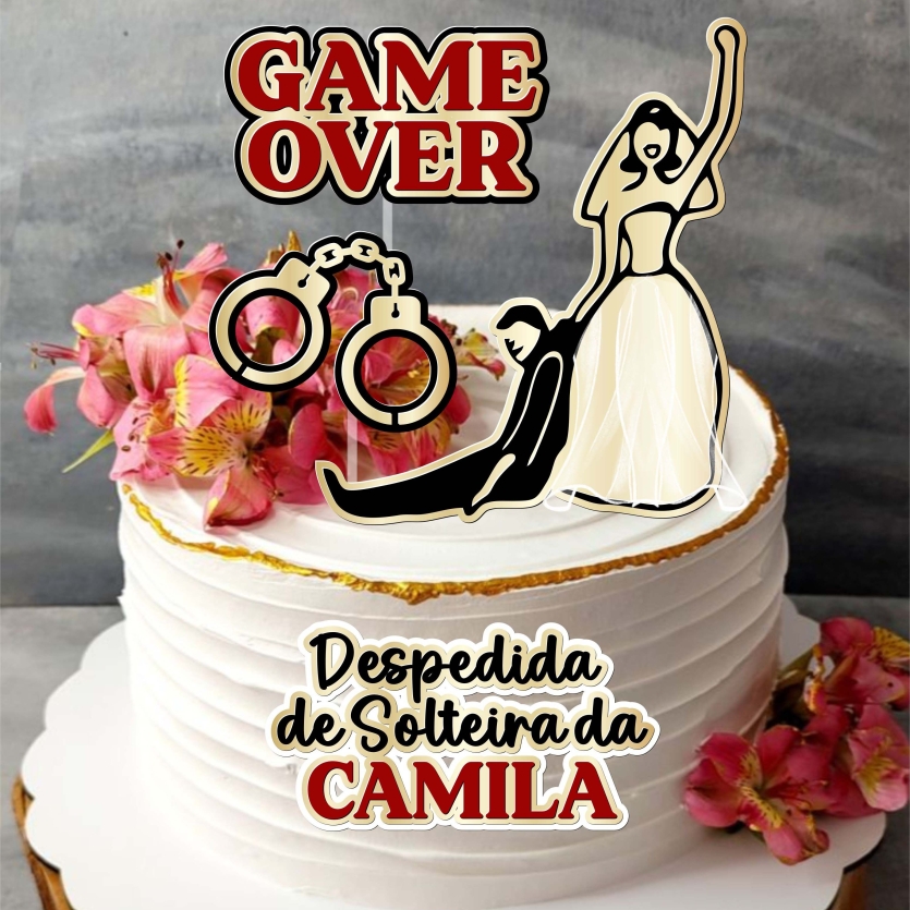 Arquivo digital Topo de bolo - Despedida de solteira (camadas)