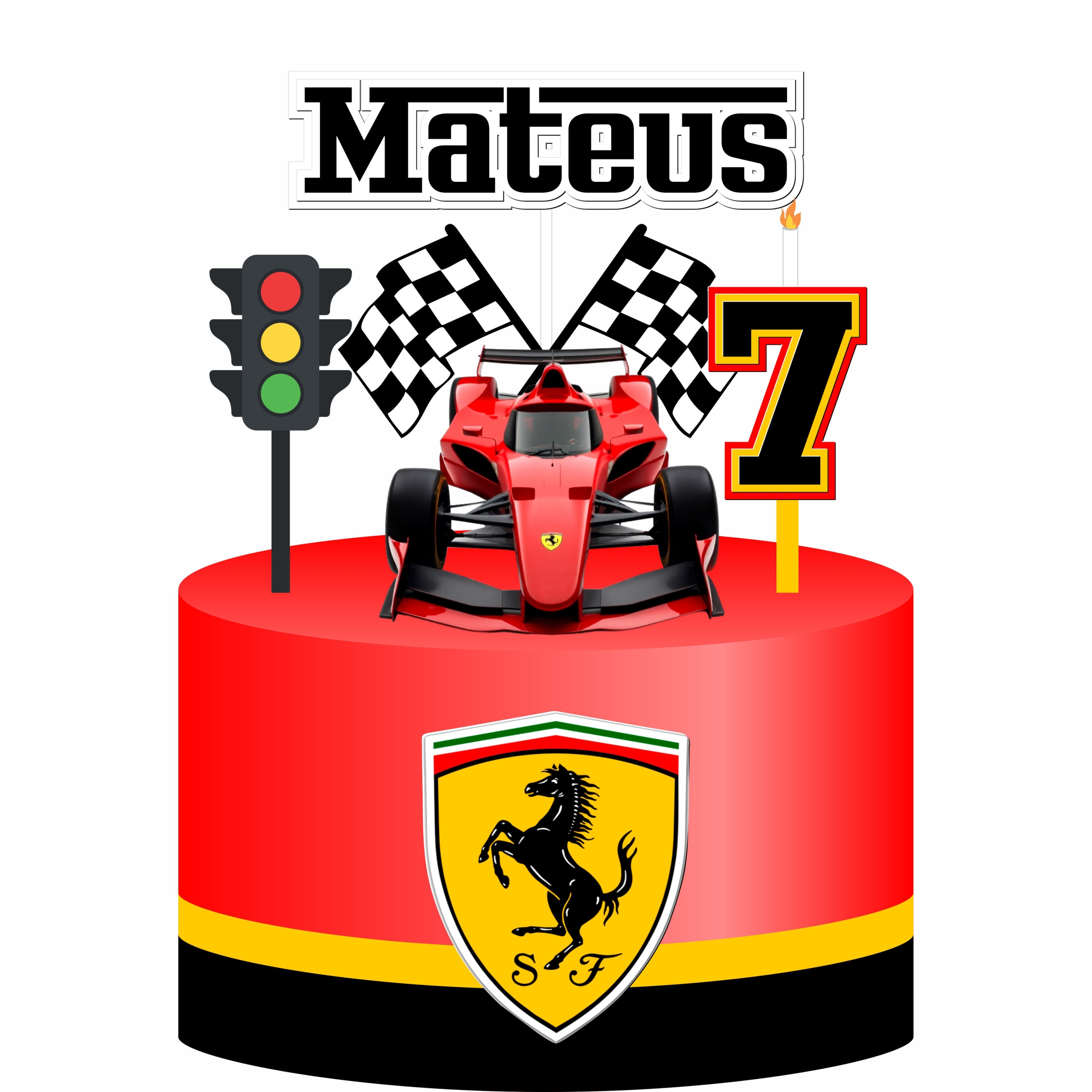 Arquivo digital Topo de bolo - Ferrari