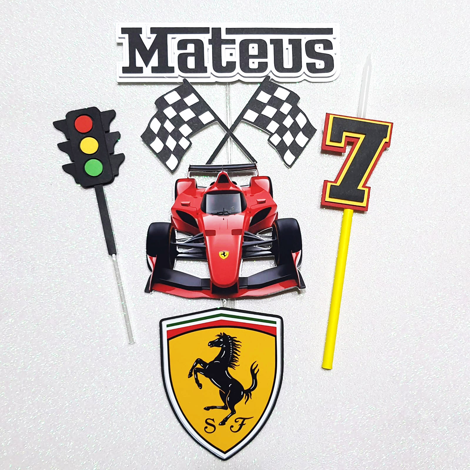 Arquivo digital Topo de bolo - Ferrari - Imagem 2