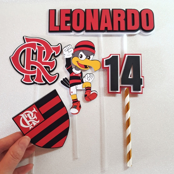 Arquivo digital Topo de bolo - Flamengo - Imagem 2
