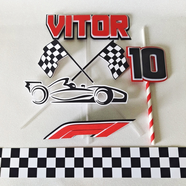 Arquivo digital Topo de bolo - Formula 1 (camadas) - Imagem 3