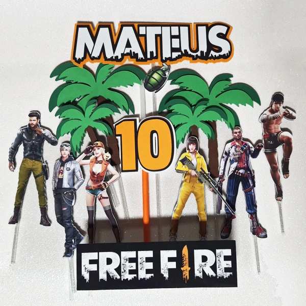 Arquivo digital Topo de bolo - FreeFire - Imagem 3