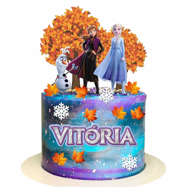 Arquivo digital Topo de bolo - Frozen 1 e 2 - Imagem 2