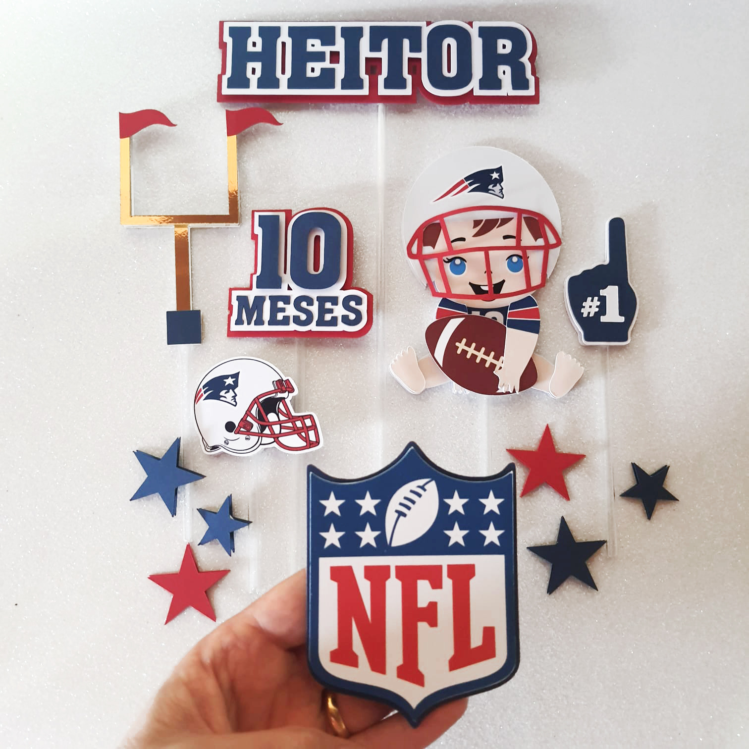 Arquivo digital Topo de bolo - Futebol americano - Imagem 3