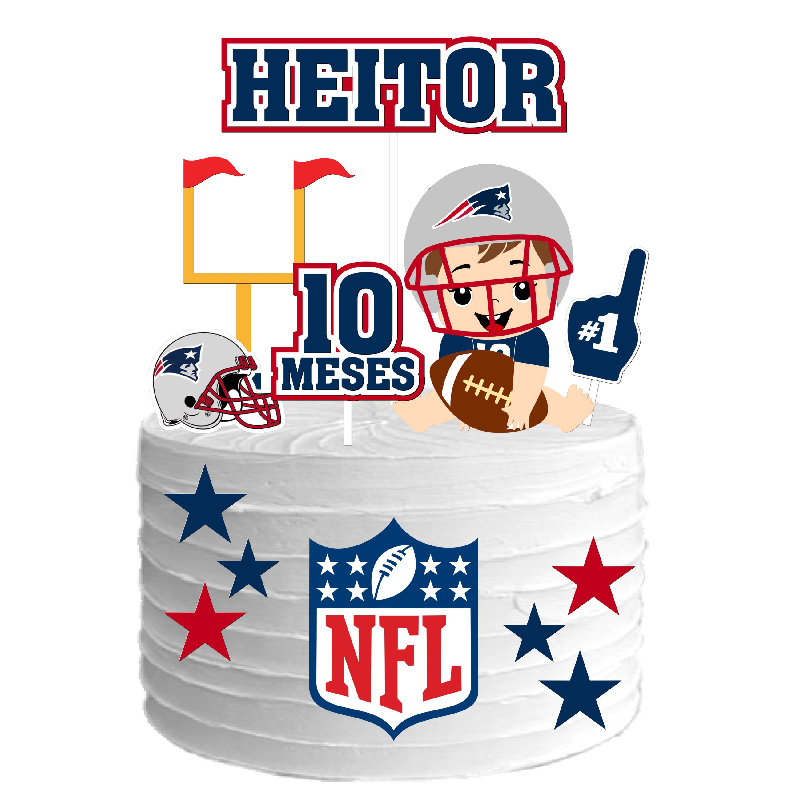 Arquivo digital Topo de bolo - Futebol americano