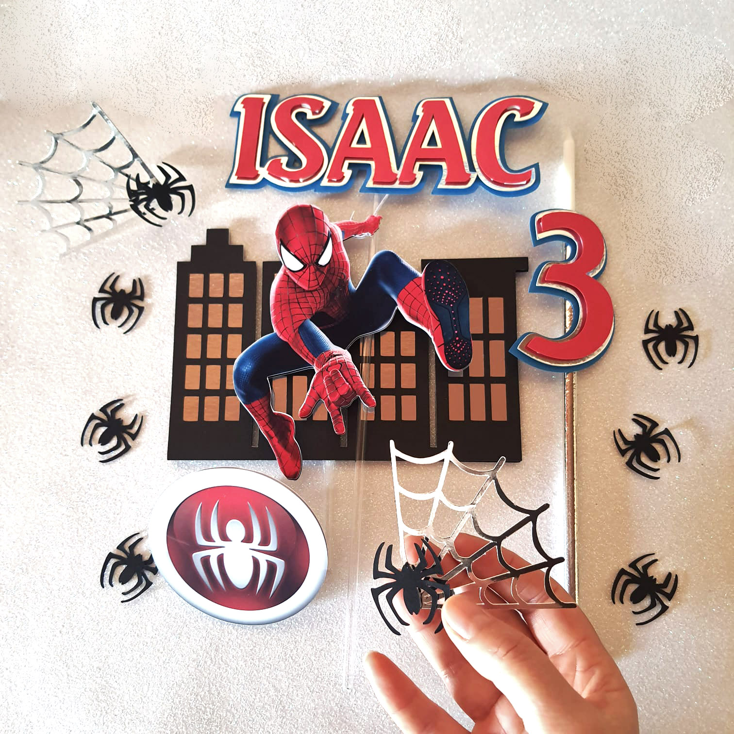 Arquivo digital Topo de bolo - Homem Aranha (2 modelos) - Imagem 2