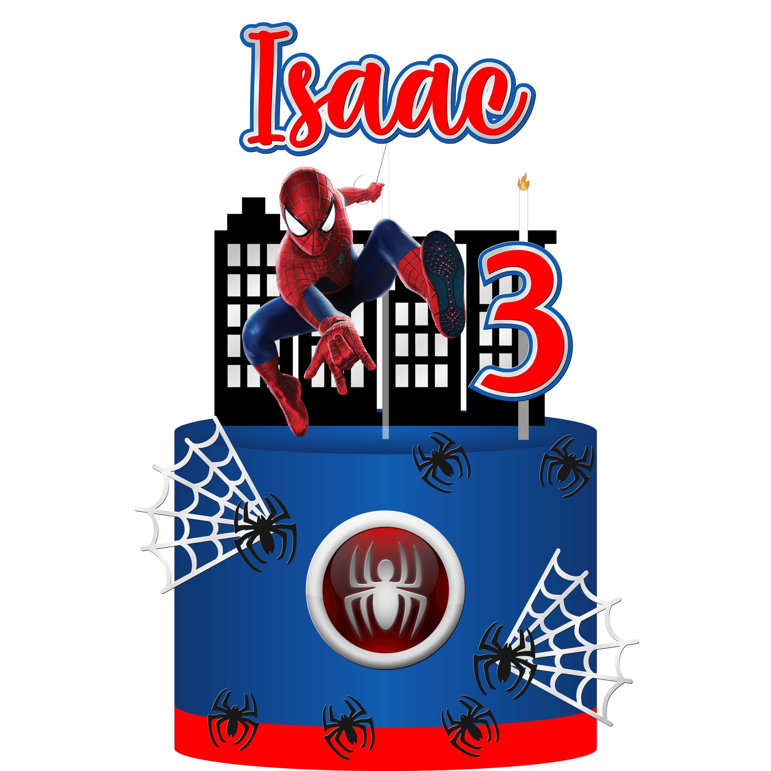 Arquivo digital Topo de bolo - Homem Aranha (2 modelos)